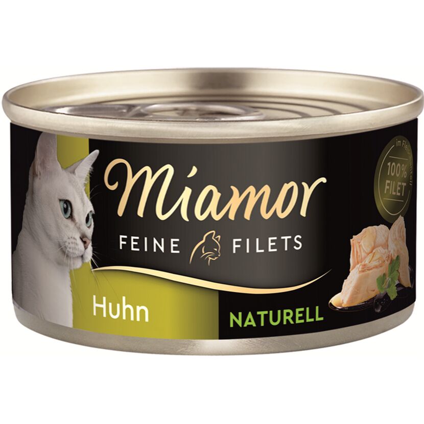 Katzennassfutter 'Feine Filets' Huhn Naturell Adult 80 g