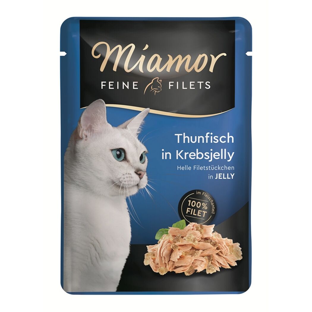 Katzennassfutter 'Feine Filets' Thunfisch in Krebsjelly Adult 100 g