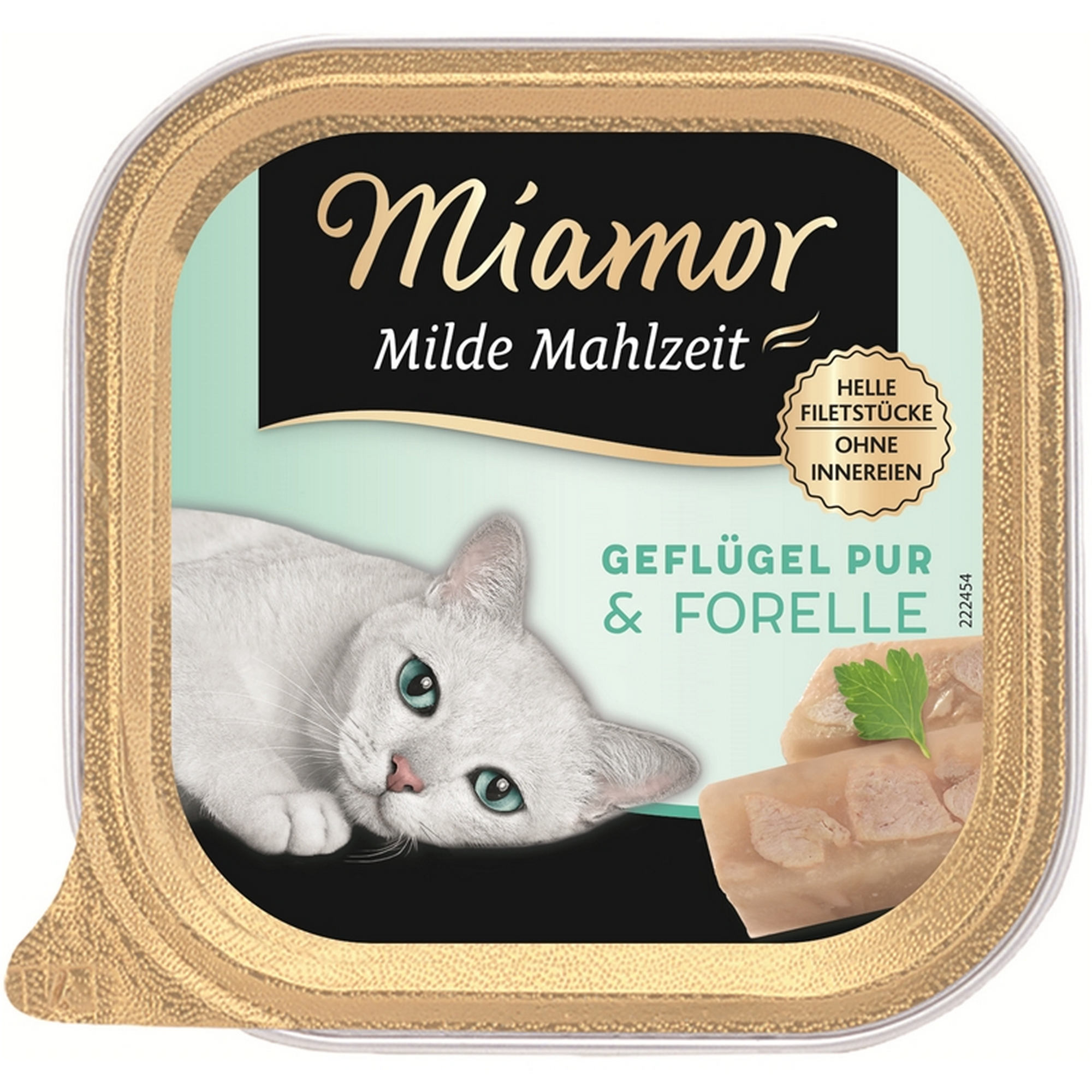 Katzenfutter 'Milde Mahlzeit' Geflügel und Forelle 100 g
