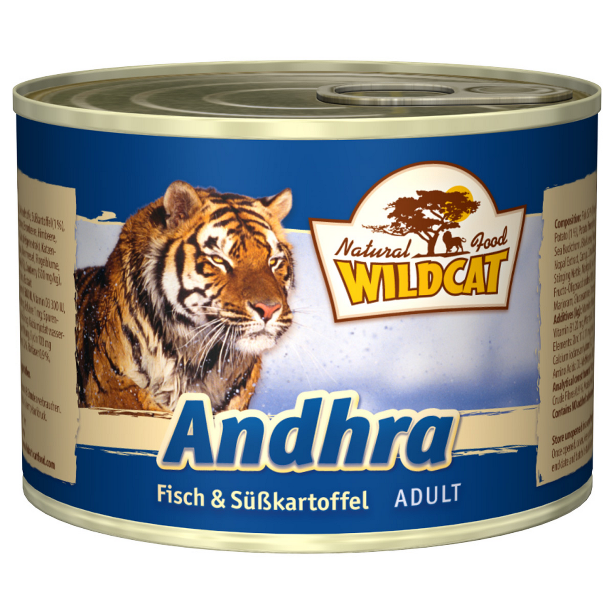 Katzennassfutter 'Andhra' Adult, mit Fisch und Süßkartoffel, 200 g + product picture
