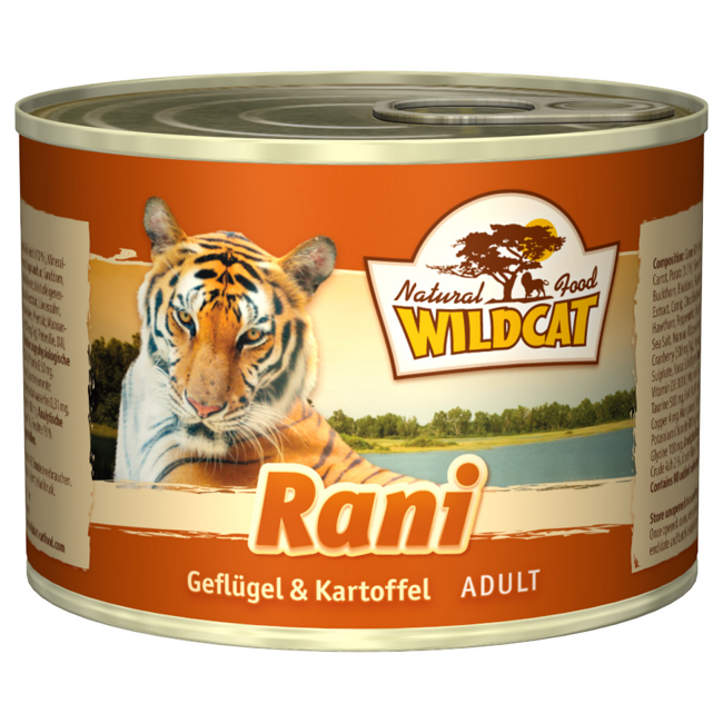 Bild von Katzennassfutter 'Rani' Adult, mit Geflügel, Kaninchen und Kartoffel, 200 g