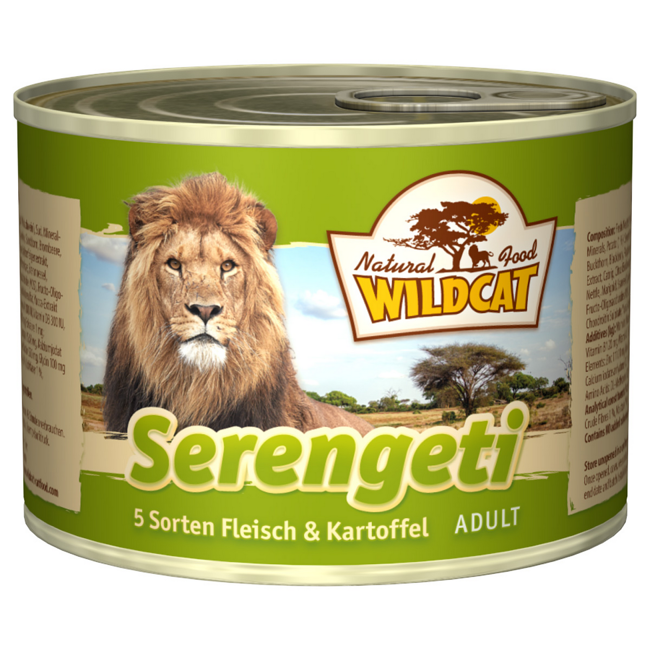 Bild von Katzennassfutter 'Serengeti' Adult,  mit Geflügel, Rind und Wildschwein, 200 g