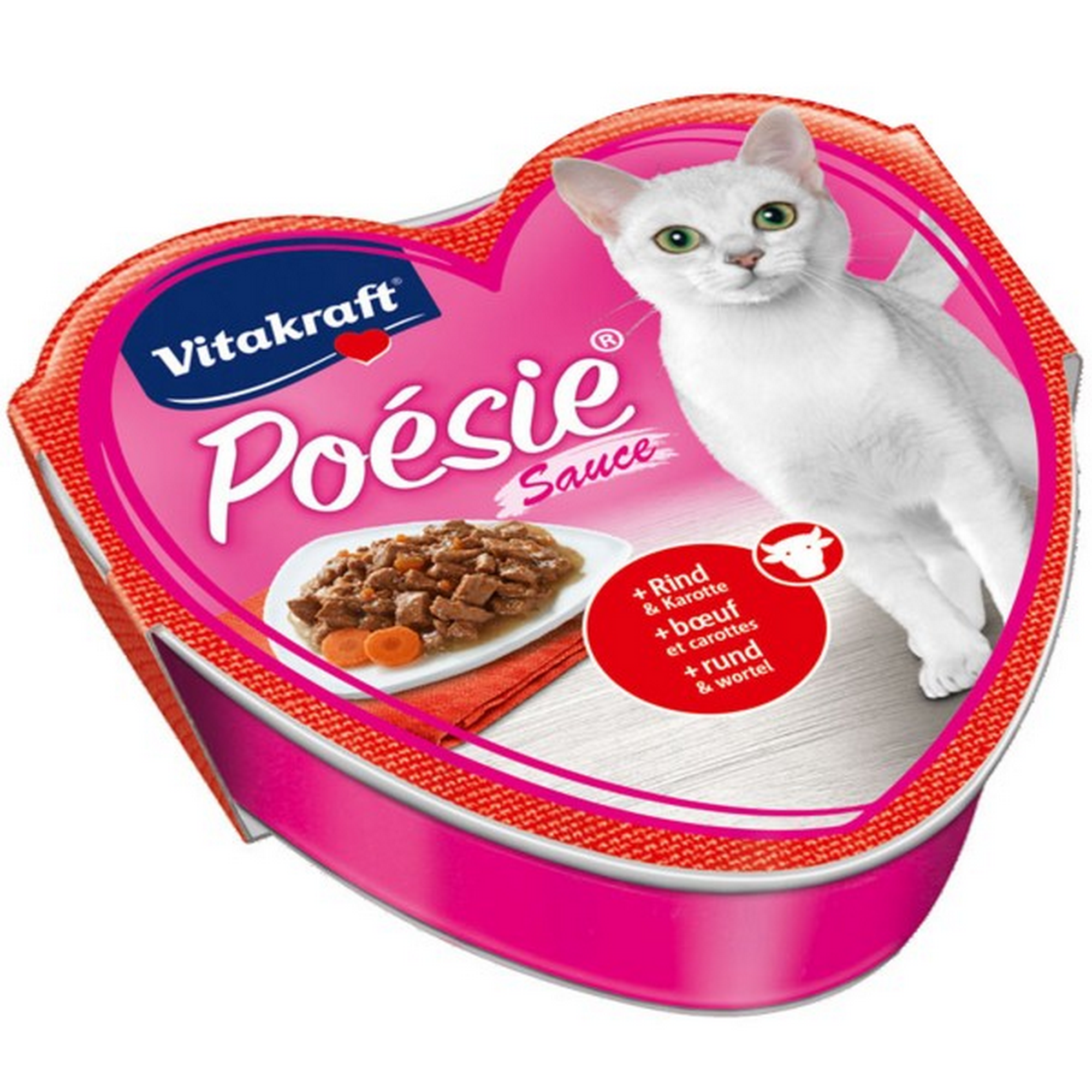 Katzennassfutter 'Poésie' Rind und Karotte in Sauce 85 g + product picture