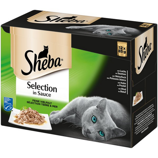 Bild von Katzennassfutter 'Selection in Sauce' feine Vielfalt 12 x 85 g