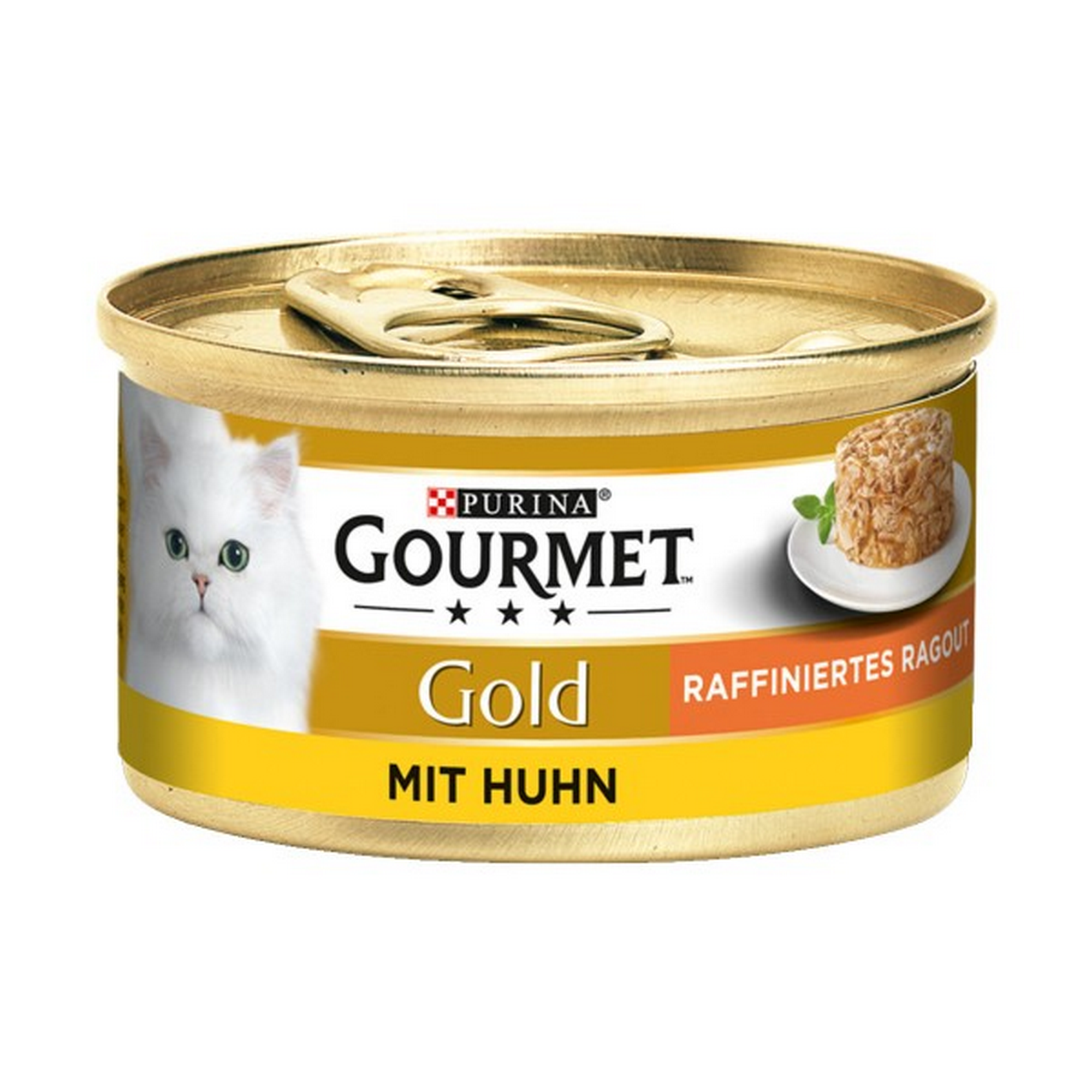 Katzennassfutter 'Gold' raffiniertes Ragout mit Huhn 85 g + product picture