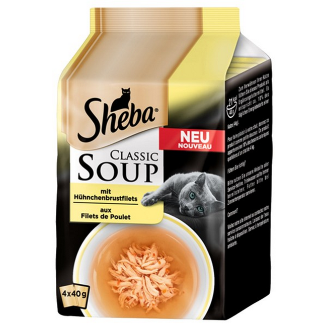 Bild von Sheba 'Soup' Hühnchenbrustfilet Multipack 4 x 40 g