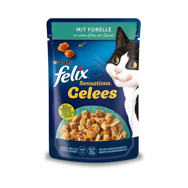 Bild von Katzennassfutter 'Sensations Gelees' mit Forelle & Spinat 85 g