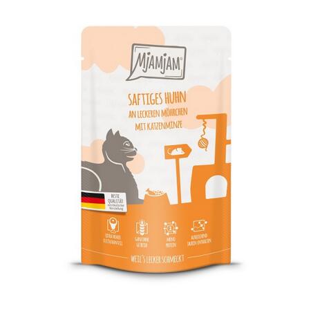 2. Bild von Katzennassfutter 'Quetschie' saftiges Huhn an leckeren Möhrchen 125 g