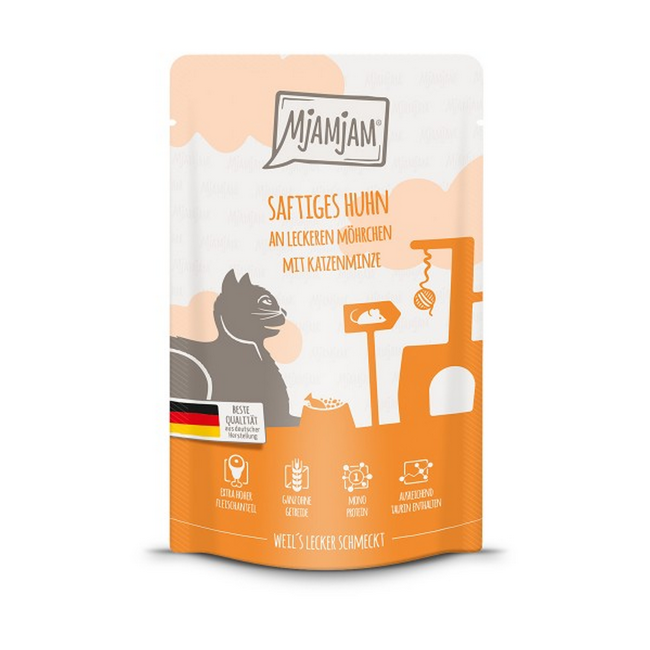 Bild von Katzennassfutter 'Quetschie' saftiges Huhn an leckeren Möhrchen 125 g
