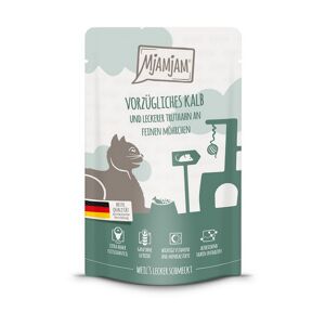 Katzennassfutter 'Quetschie' vorzügliches Kalb & Truthahn an leckeren Möhrchen 125 g