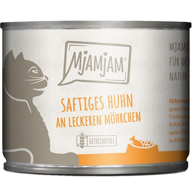 Bild von Katzennassfutter saftiges Huhn an leckeren Möhrchen 200 g