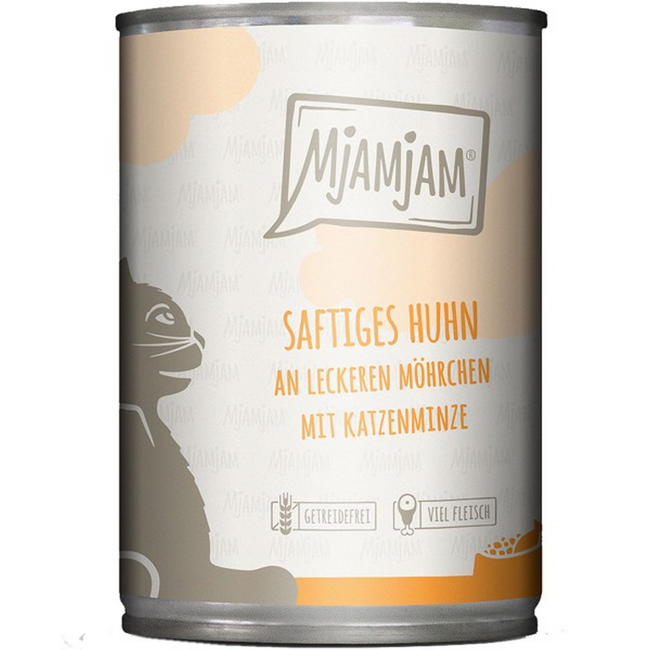 Bild von Katzennassfutter saftiges Huhn an leckeren Möhrchen 400 g
