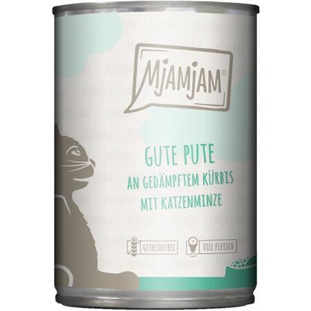2. Bild von Katzennassfutter gute Pute an gedämpftem Kürbis 400 g