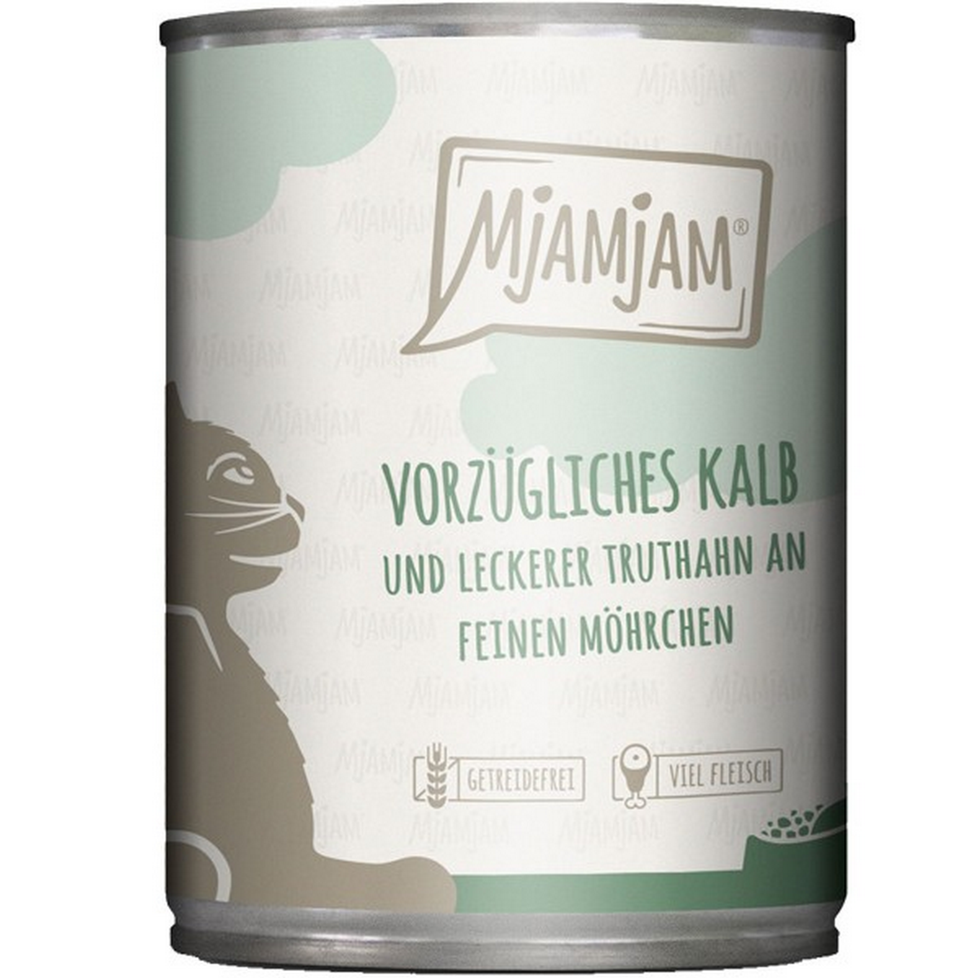 Katzennassfutter vorzügliches Kalb&Truthahn an leckeren Möhrchen 400 g + product picture