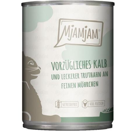 2. Bild von Katzennassfutter vorzügliches Kalb&Truthahn an leckeren Möhrchen 400 g