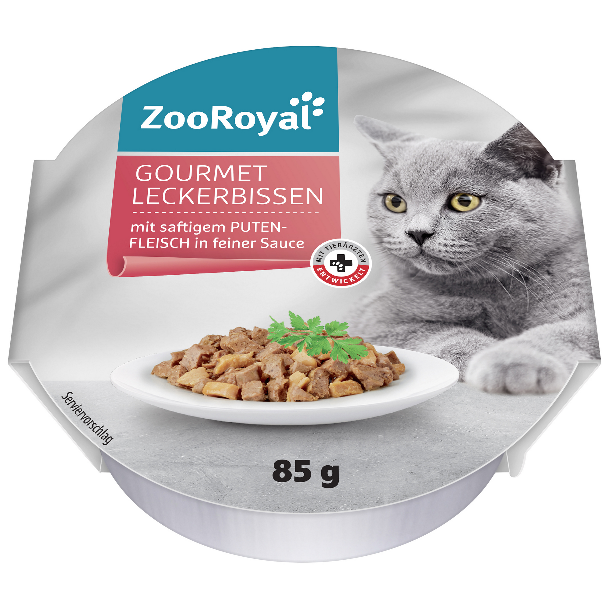 Katzennassfutter 'Gourmet Leckerbissen Putenfleisch Sauce' 85 g
