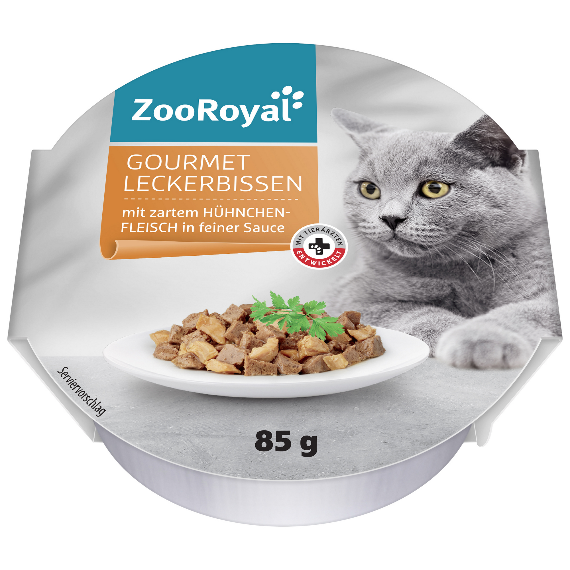 Katzennassfutter 'Gourmet Leckerbissen Hühnchenfleisch Sauce' 85 g