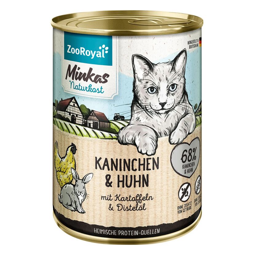 Kaninchen und Huhn mit Kartoffeln 400 g