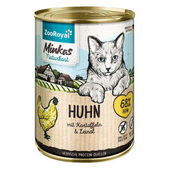 Bild von Katzennassfutter Adult Huhn mit Kartoffeln und Leinöl 400 g
