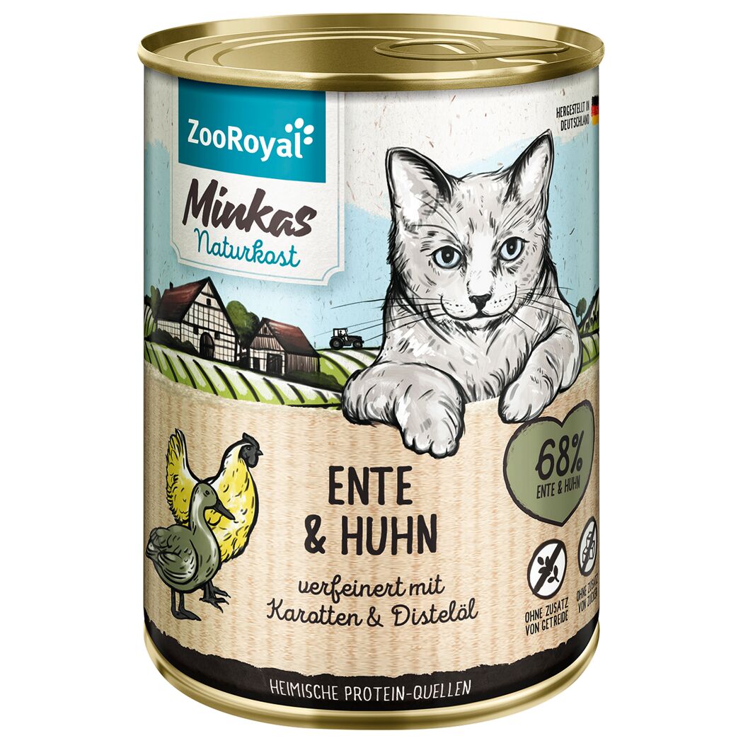 Naturkost Ente und Huhn mit Karotten 400 g