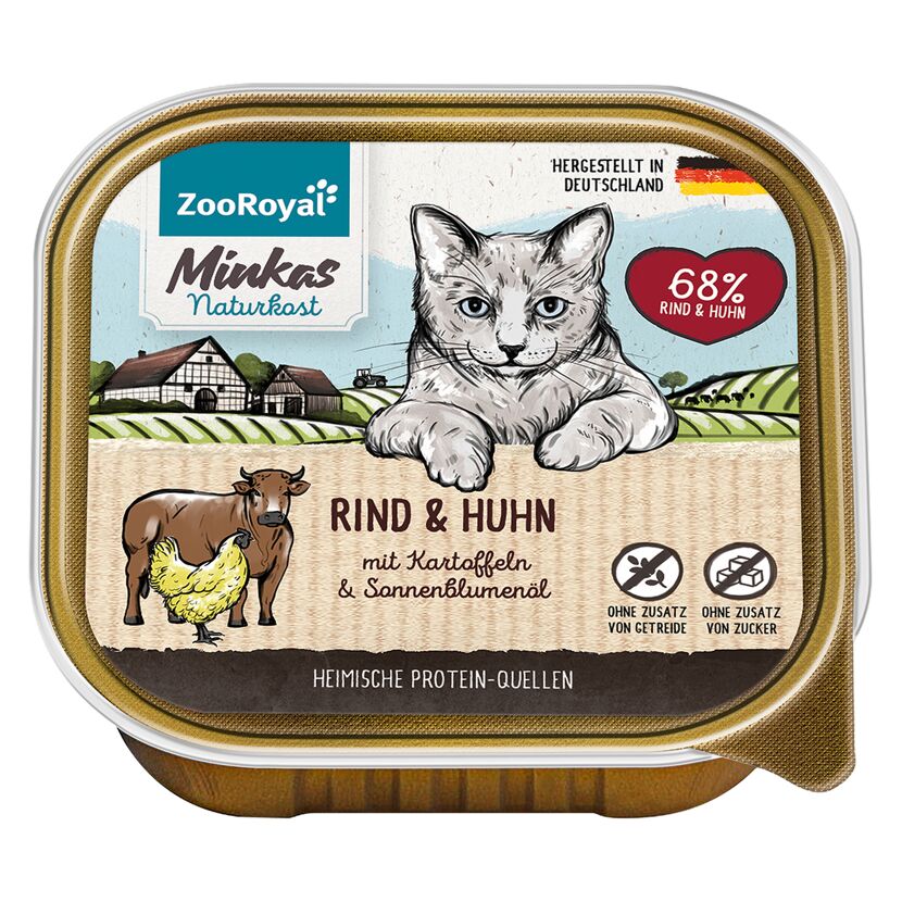 Naturkost Rind und Huhn mit Kartoffeln 100 g