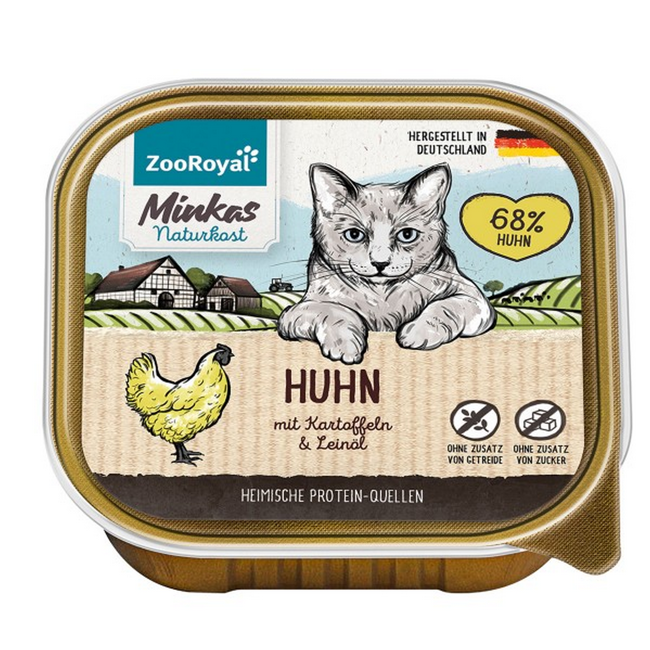 Bild von Katzennassfutter Adult Huhn mit Kartoffeln und Leinöl 100 g