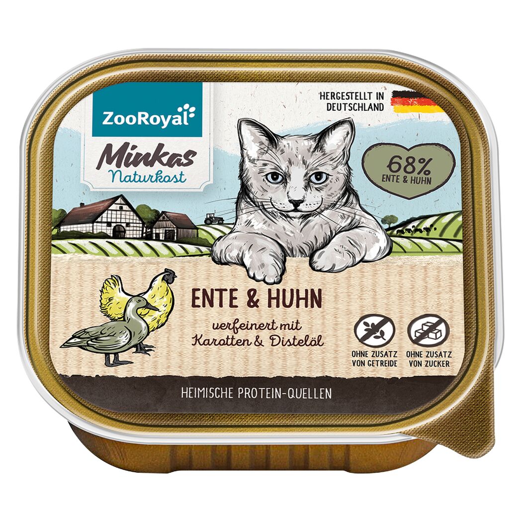 Naturkost Ente und Huhn mit Karotten 100 g