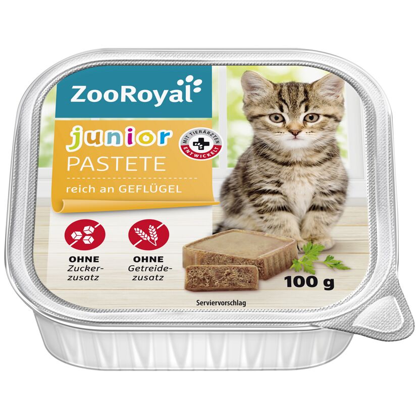Katzennassfutter 'Junior-Pastete reich an Geflügel' 100 g