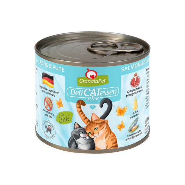 Bild von Katzennassfutter 'DeliCatessen' Lachs & Pute 200 g