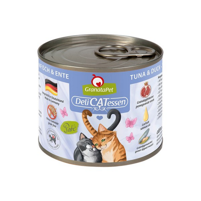 Bild von Katzennassfutter 'DeliCatessen' Thunfisch & Ente 200 g