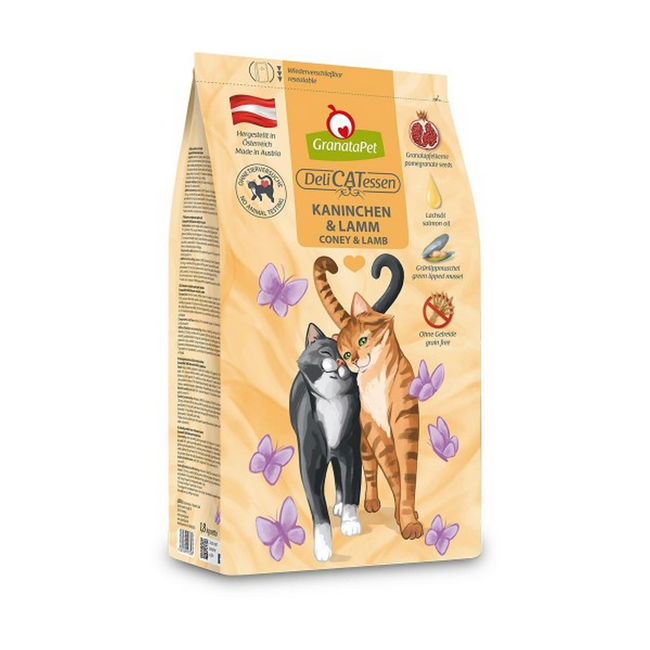 Bild von Katzentrockenfutter 'DeliCatessen' Adult Kaninchen & Lamm 1,8 kg