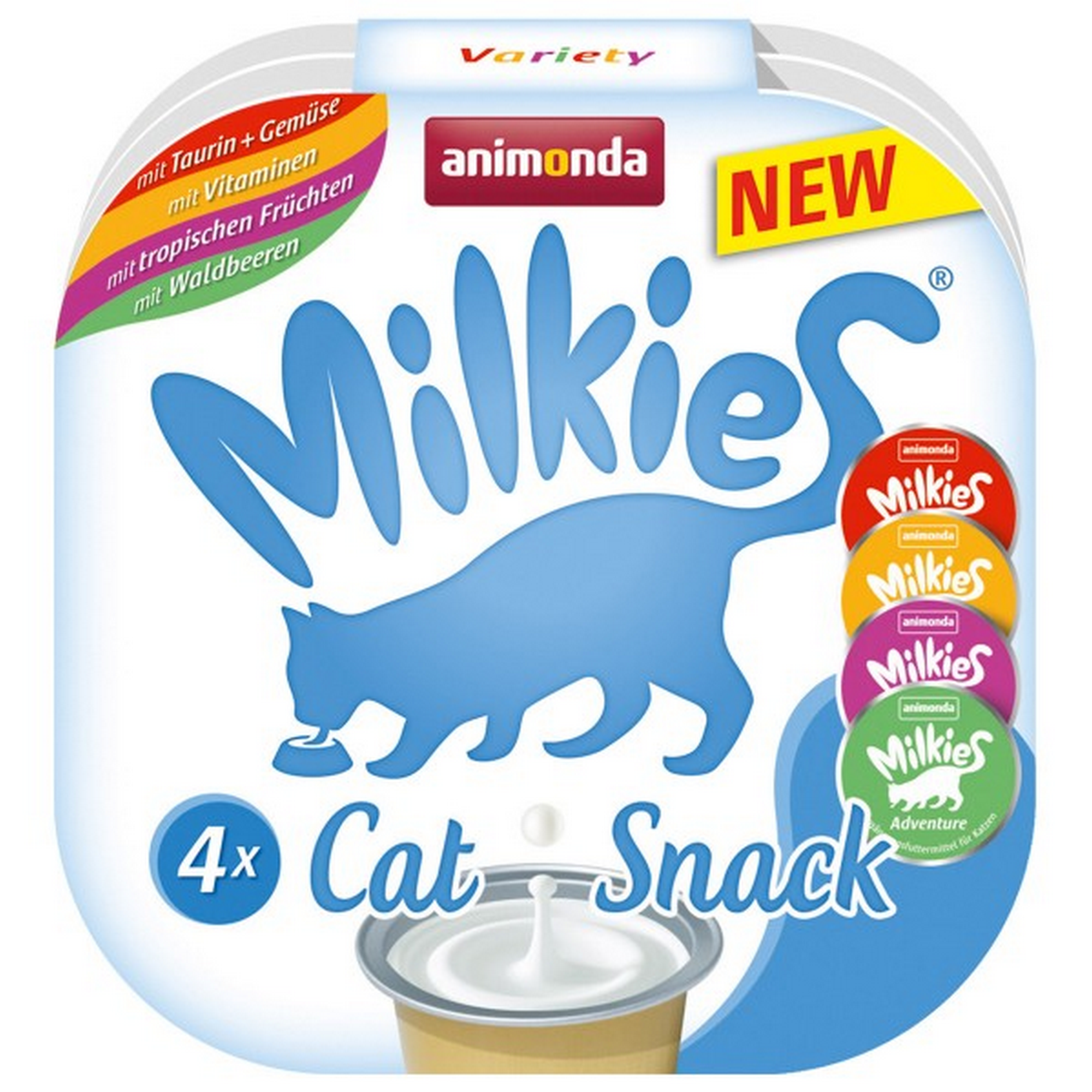 Katzensnack 'Milkies' Adult Variety 4 x 15 g + product picture