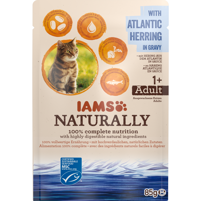 Bild von Katzennassfutter 'Naturally' Hering 85 g