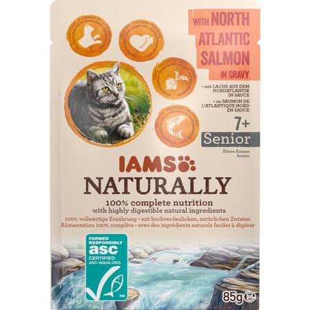 2. Bild von Katzennassfutter 'Naturally' Senior Lachs 85 g