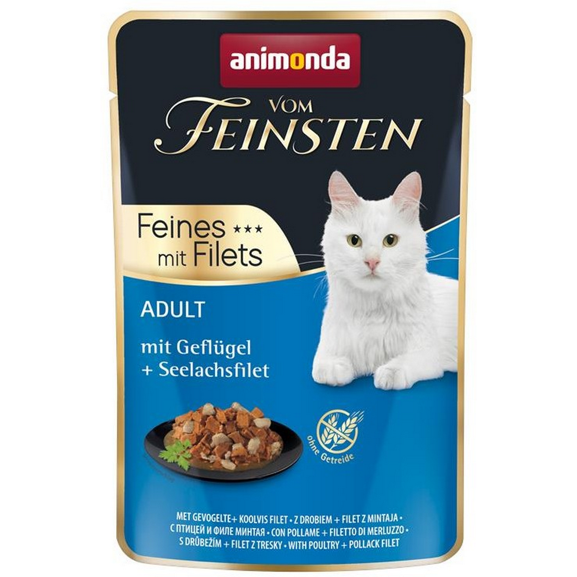 Katzenfutter 'vom Feinsten' Adult Geflügel & Seelachs 85 g