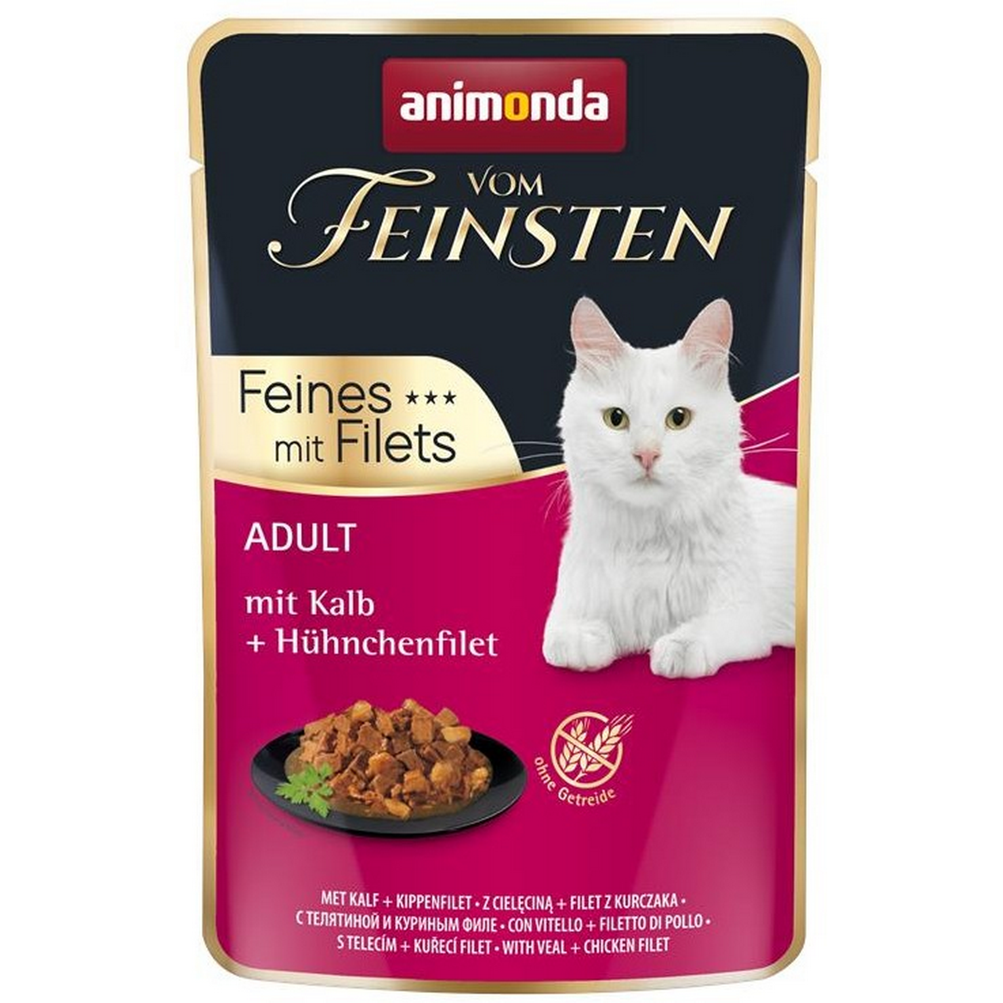 Katzenfutter 'vom Feinsten' Adult Kalb & Hühnchen 85 g