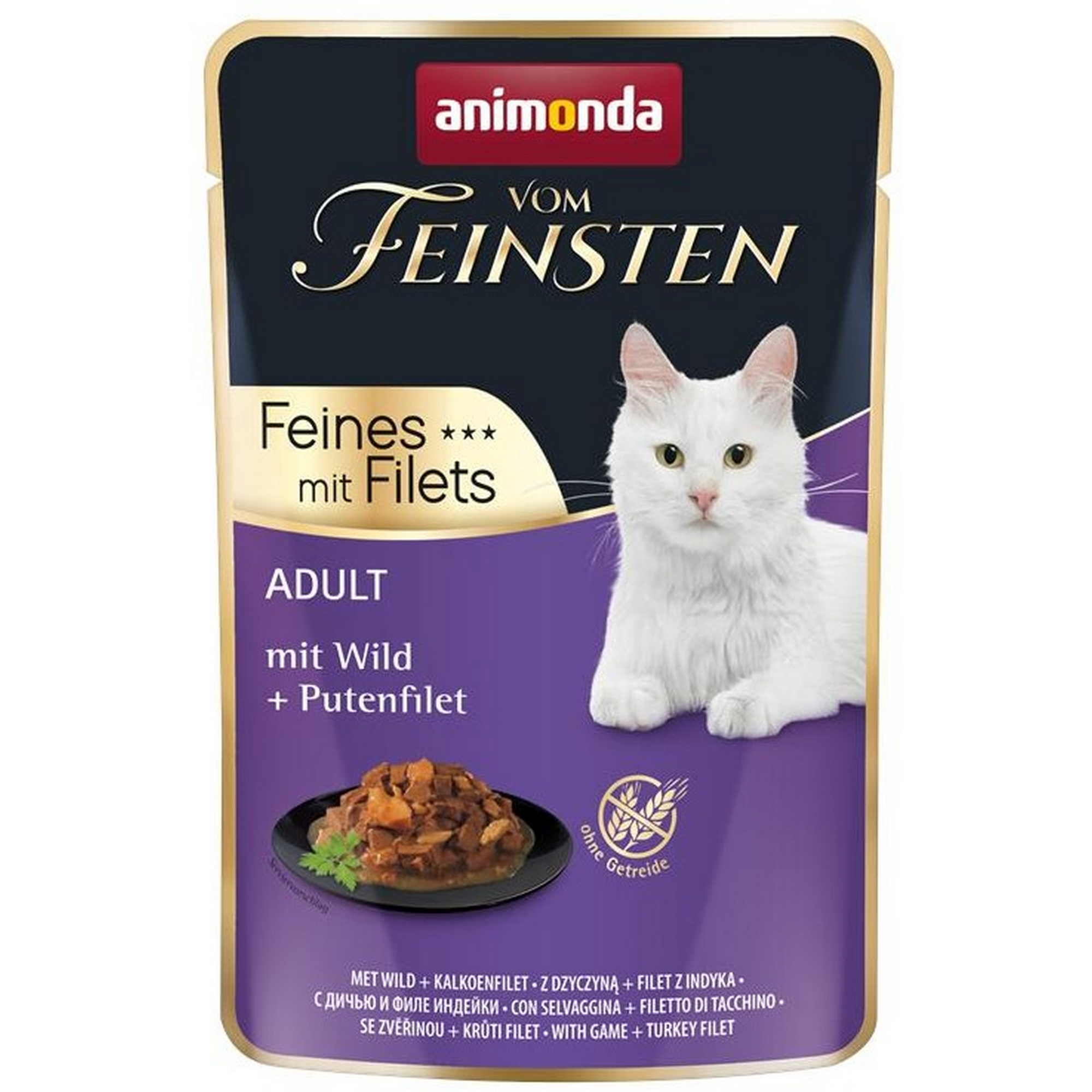 Katzenfutter 'vom Feinsten' Adult Wild & Pute 85 g