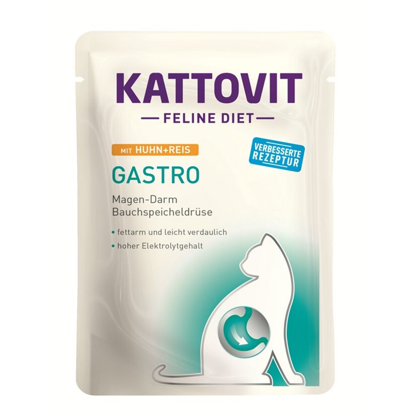 Katzenfutter 'Feline Diet' Gastro Huhn und Reis 85 g