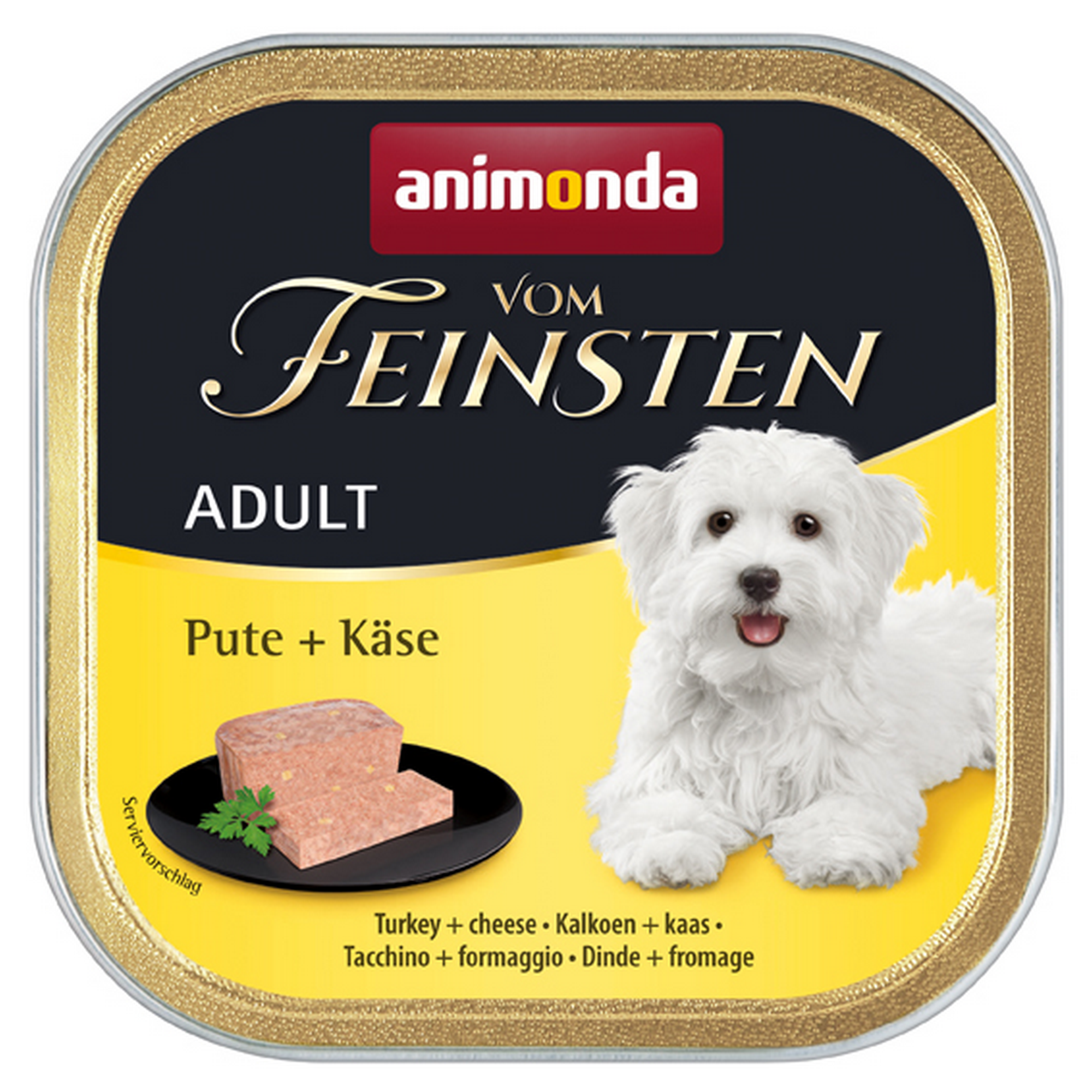 Hundefutter 'Vom Feinsten' Adult Pute & Käse 150 g