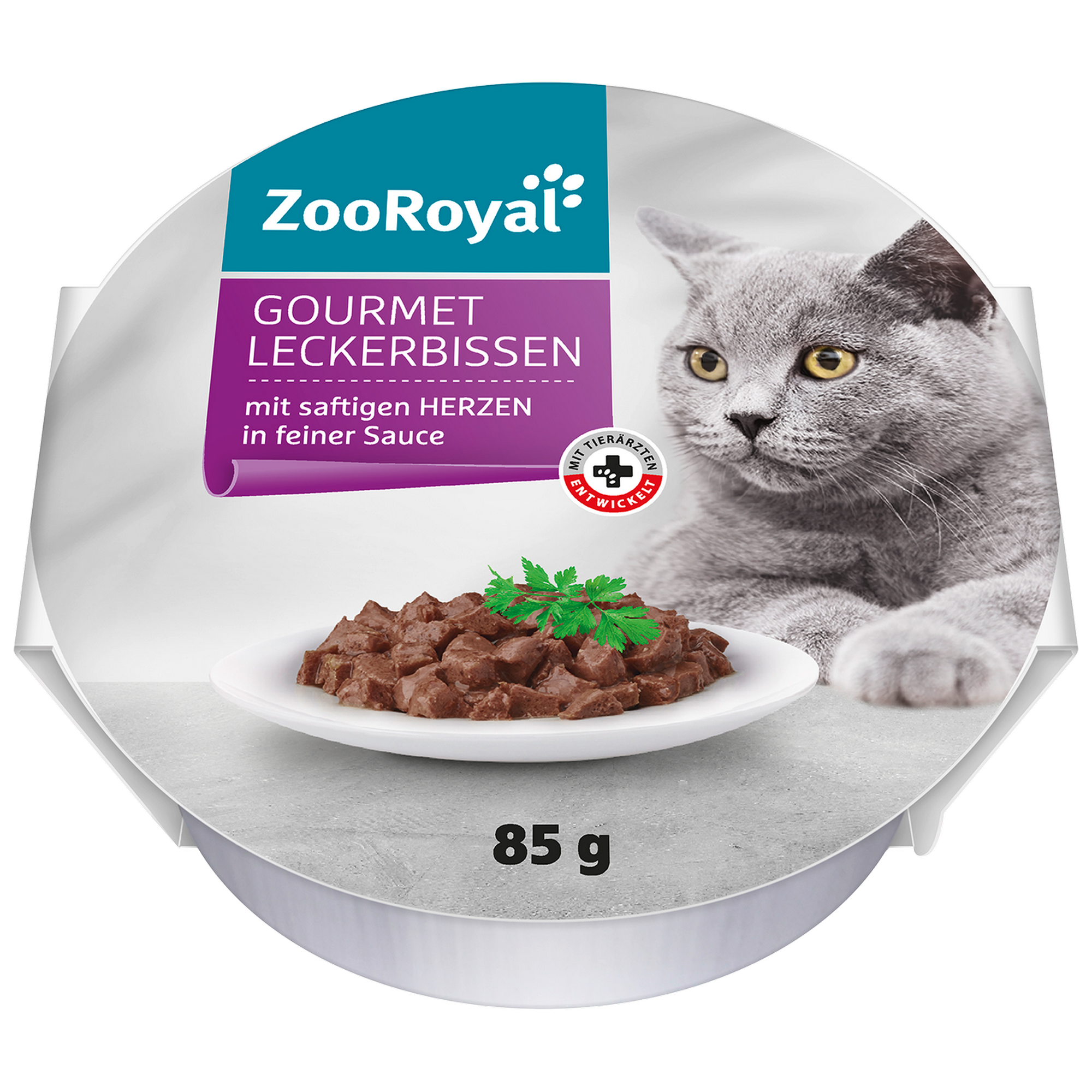 Katzennassfutter 'Gourmet Leckerbissen Herzen Sauce' 85 g