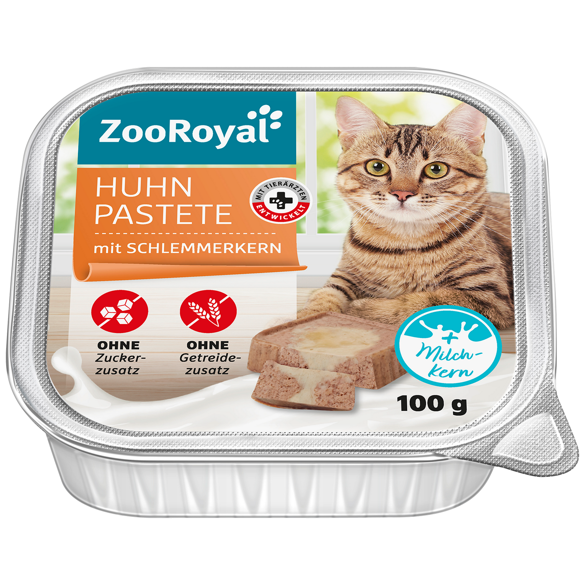 Katzennassfutter 'Huhn Pastete mit Milchkern' 100 g