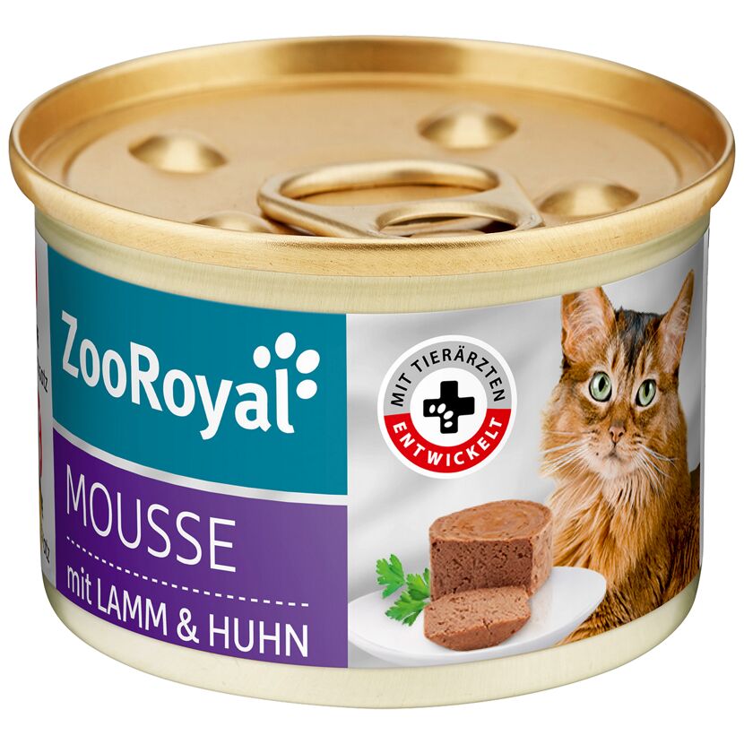 Katzennassfutter 'Mousse mit Lamm  &  Huhn' 85 g