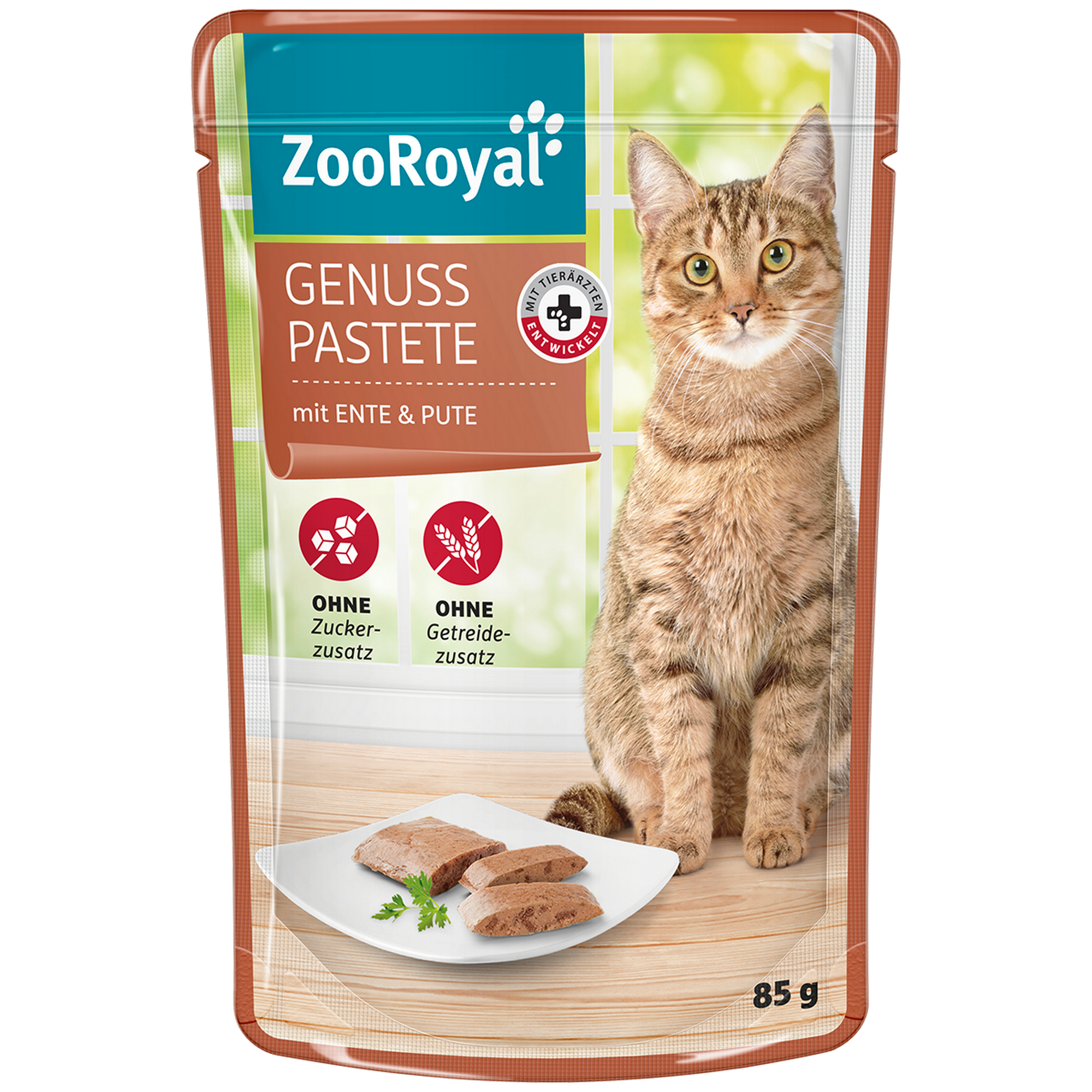 Katzensnack 'Genuss Pastete Ente  &  Pute' 85 g