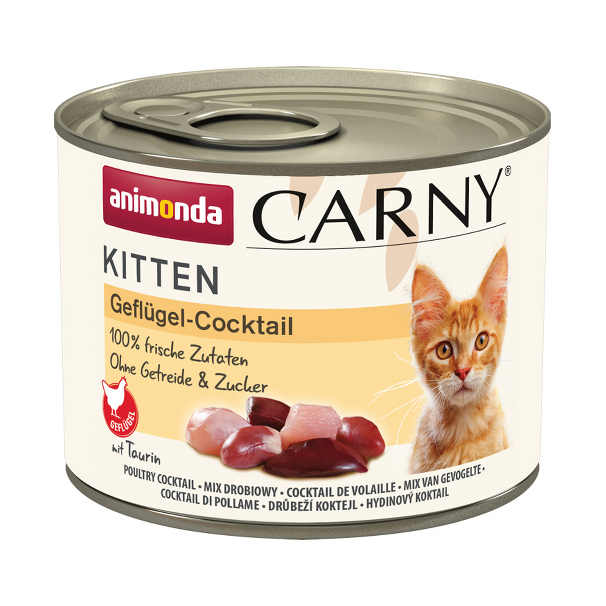 Katzenfutter 'Carny' Kitten Geflügel-Cocktail 200 g