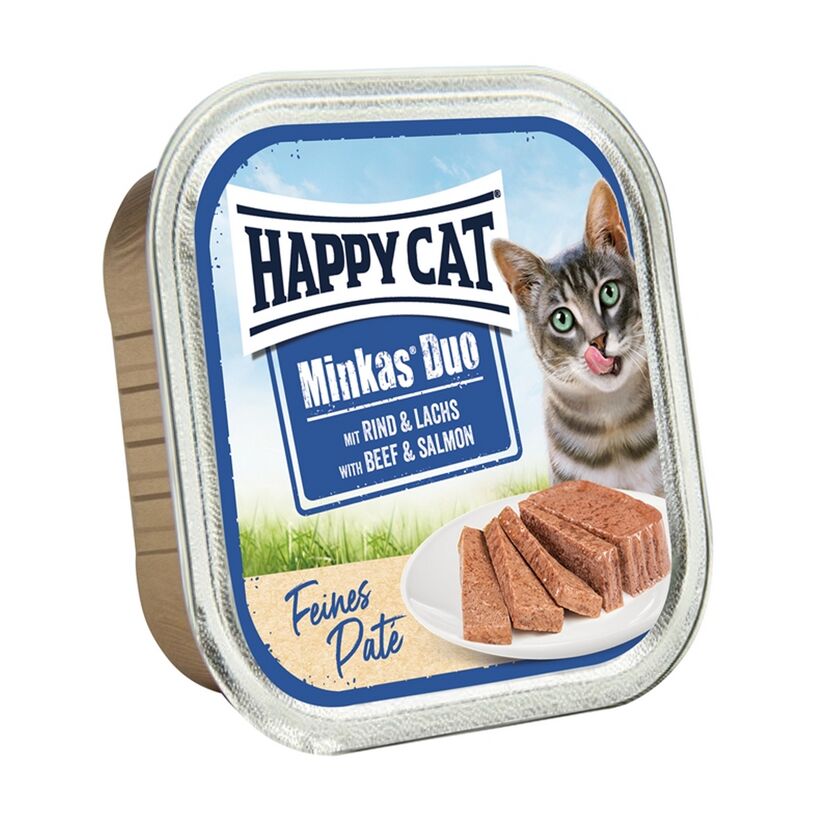 Katzenfutter 'Minkas' Rind Lachs 100 g