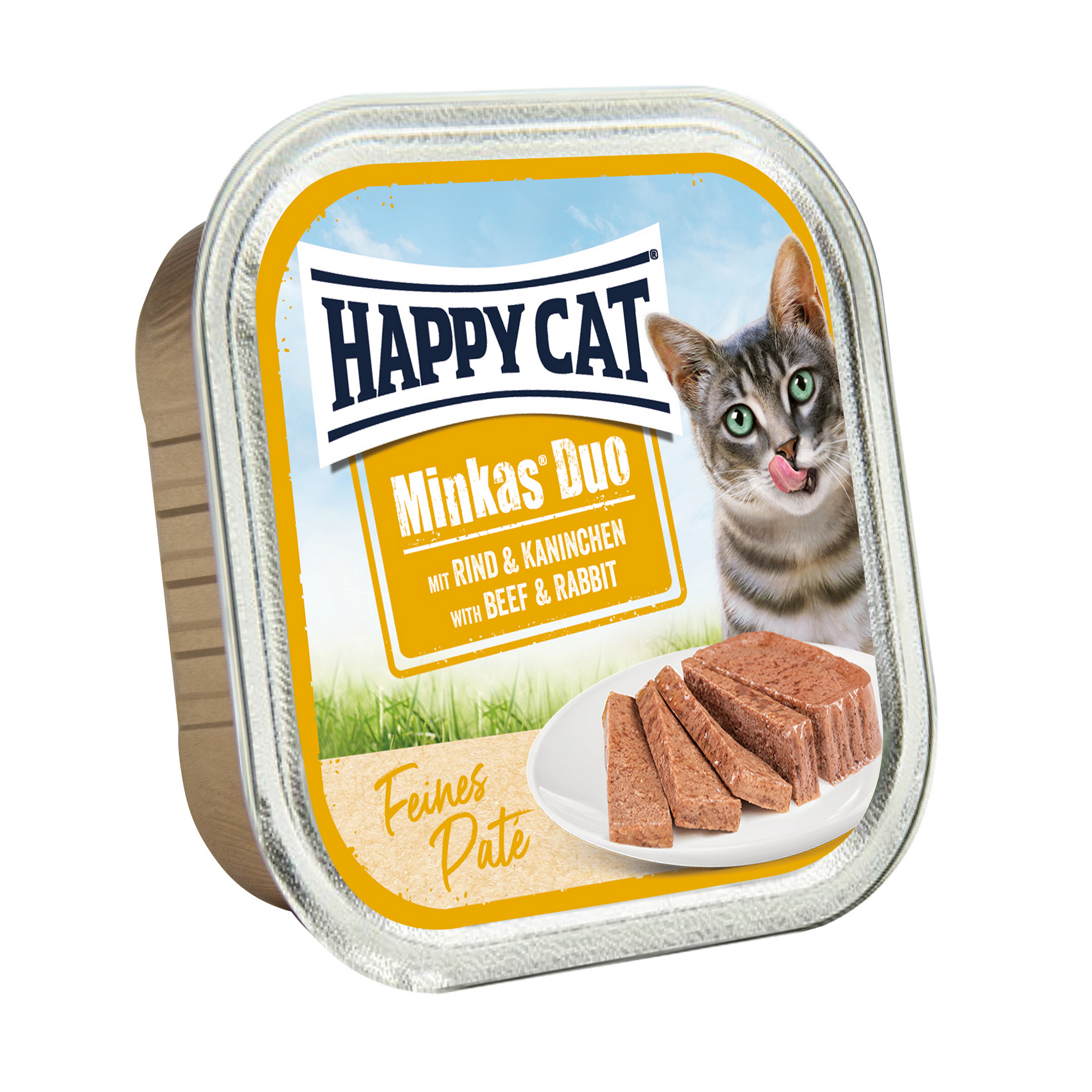 Katzenfutter 'Minkas' Rind und Kaninchen 100 g + product picture