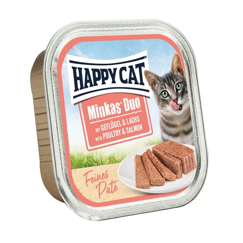 Katzenfutter 'Minkas' Geflügel Lachs 100 g
