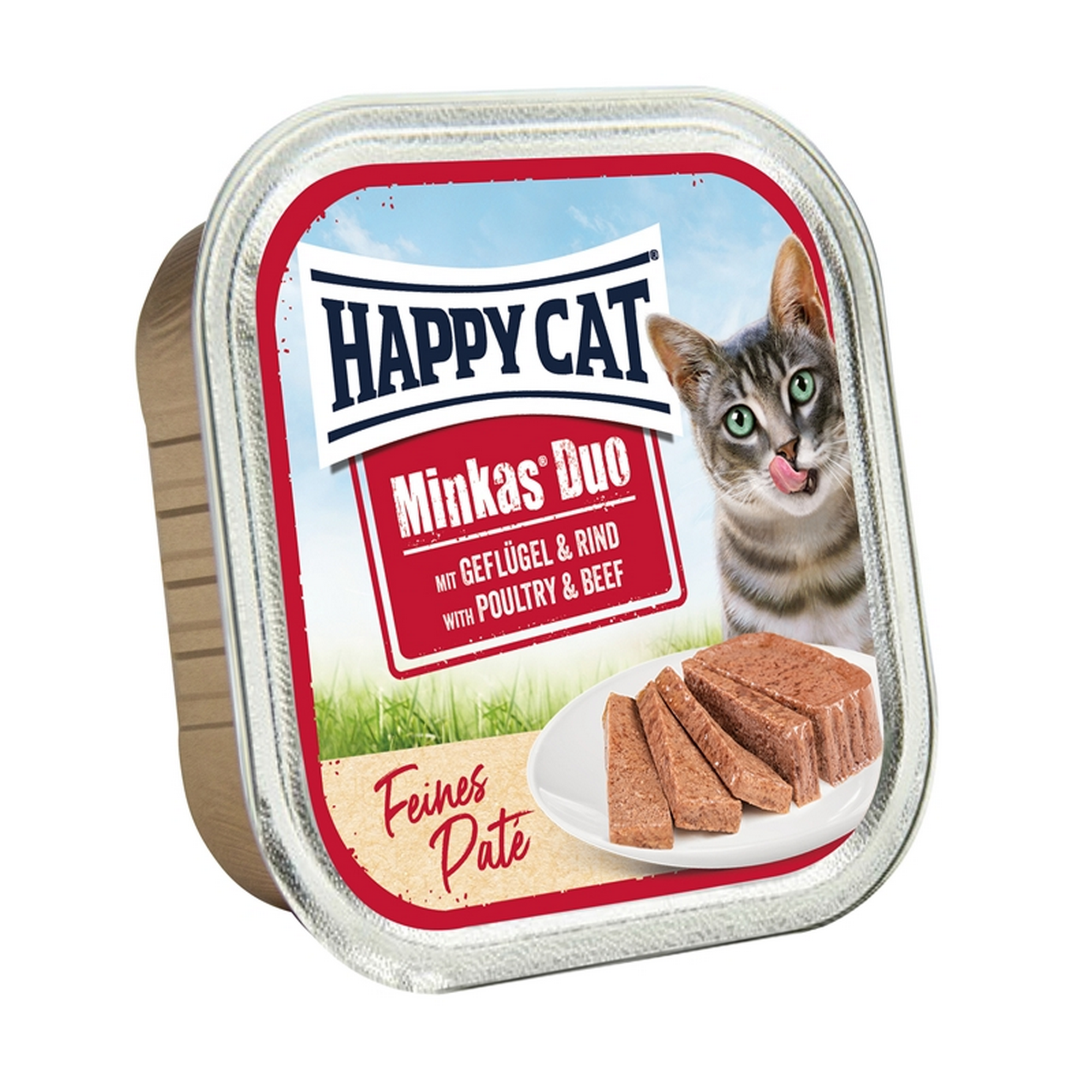 Katzenfutter 'Minkas' Geflügel Rind 100 g