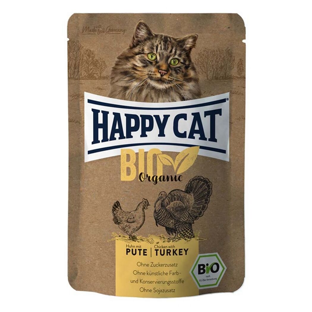 Katzenfutter 'Bio' Huhn Pute 85 g