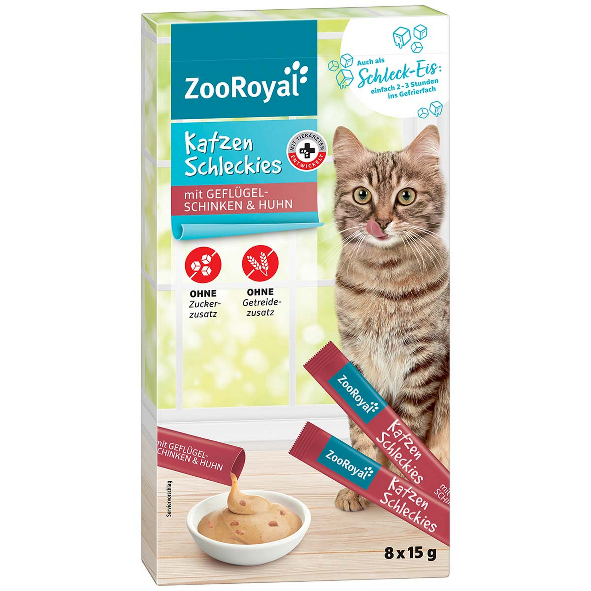 Katzenschleckies mit Huhn und Schinken 120 g